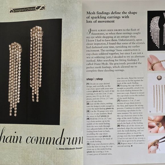 Bead And Button Special Vintage Style Jewelry Magazine April 2008 Exclusive - Picture 5 of 12